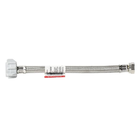 Thrifco Plumbing 1/2 Inch Comp x 7/8 Inch Ballcock x 20 Inch Long Stainless Steel Toilet Riser 4401472